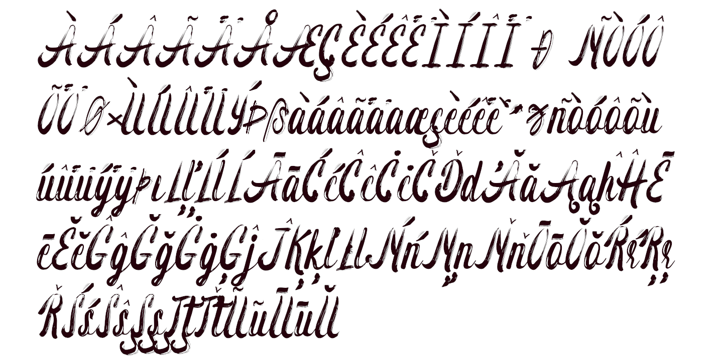 Beispiel einer Carmentz Regular-Schriftart